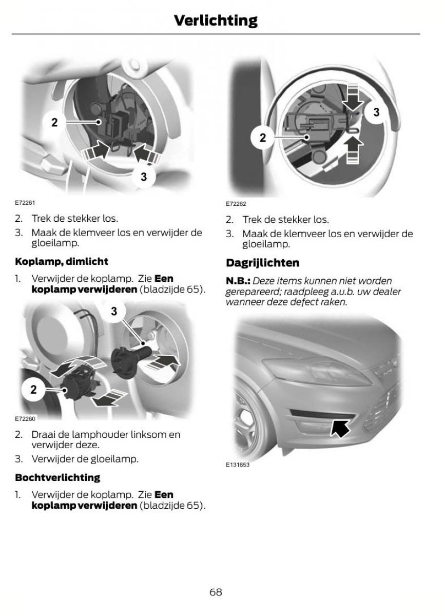 Ford Mondeo MKIV MK4 handleiding / page 71