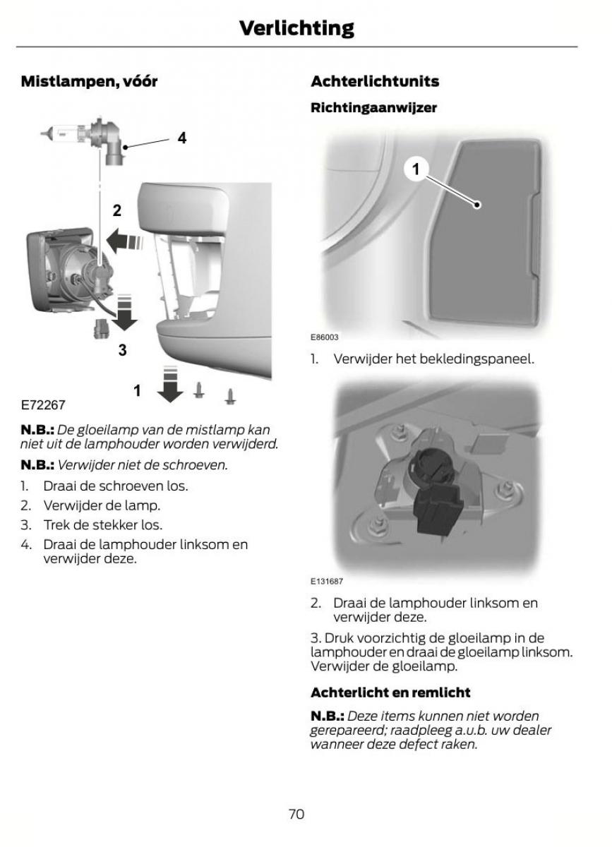 Ford Mondeo MKIV MK4 handleiding / page 73