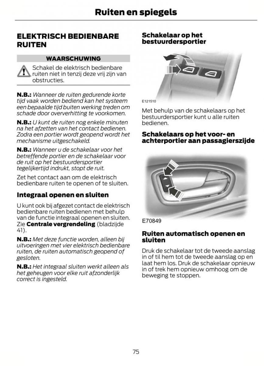 Ford Mondeo MKIV MK4 handleiding / page 78