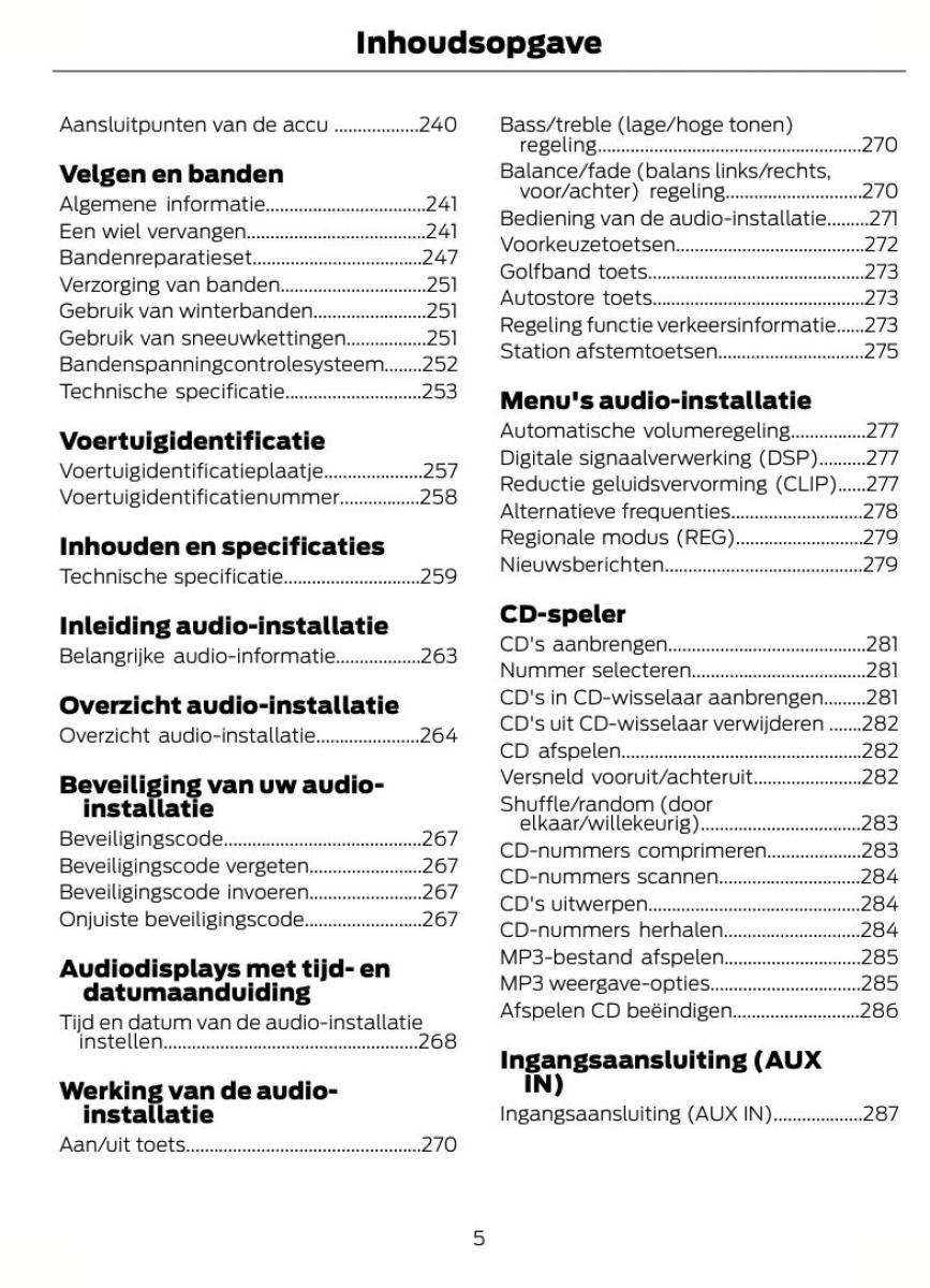 Ford Mondeo MKIV MK4 handleiding / page 8