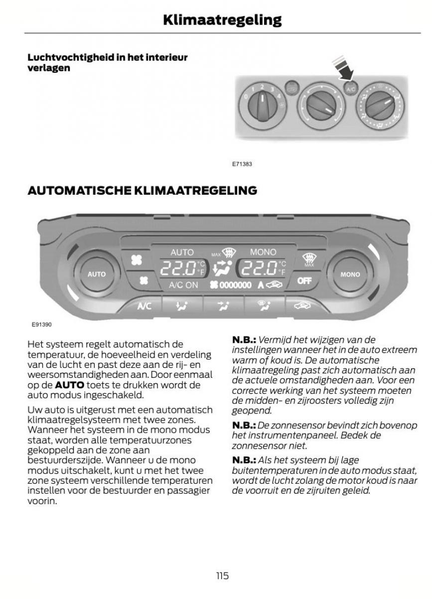 Ford Mondeo MKIV MK4 handleiding / page 118