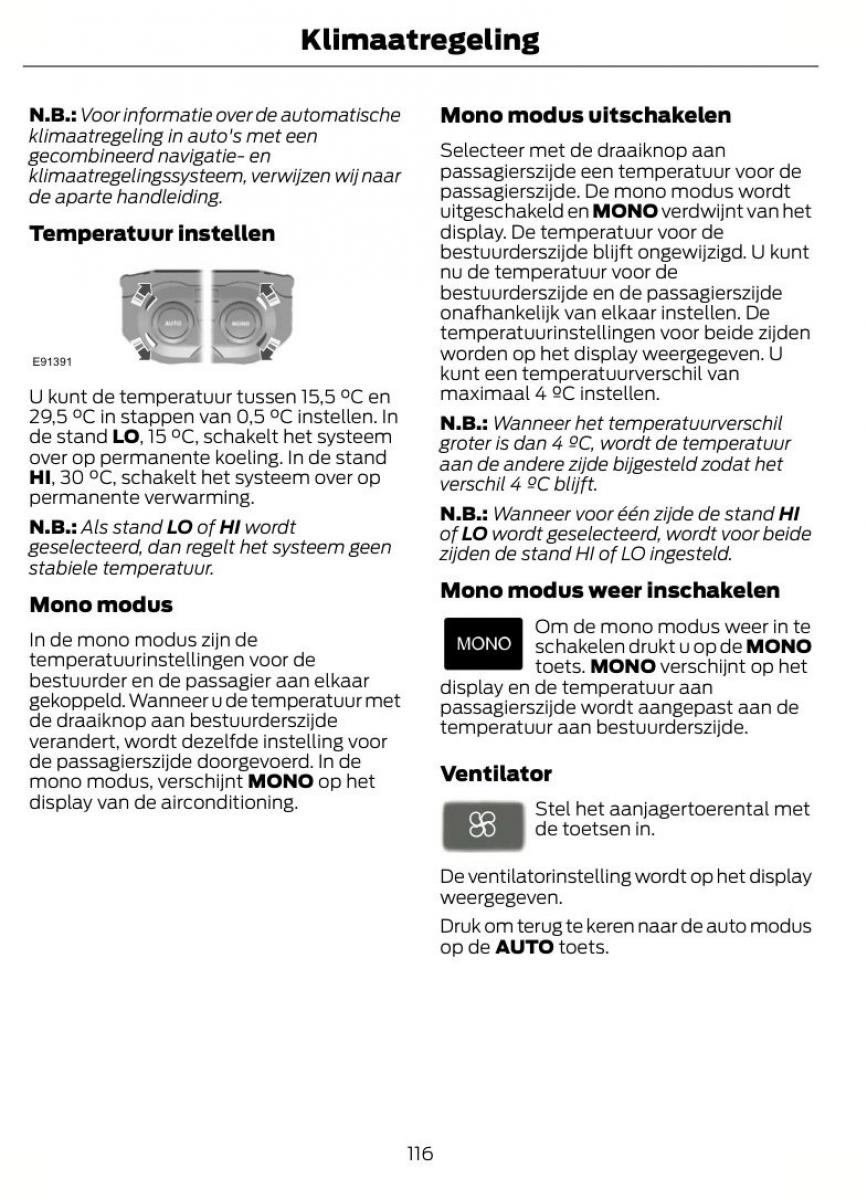 Ford Mondeo MKIV MK4 handleiding / page 119