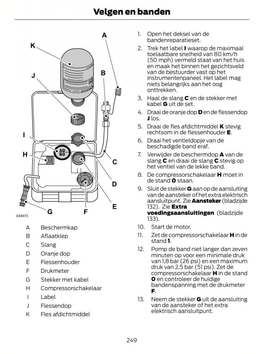 Ford Mondeo MKIV MK4 handleiding / page 252