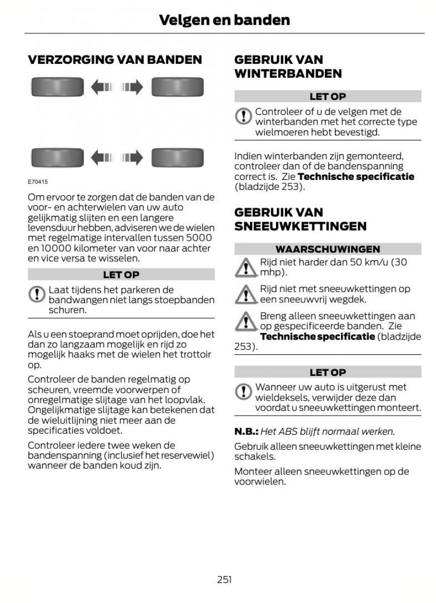 Ford Mondeo MKIV MK4 handleiding / page 254