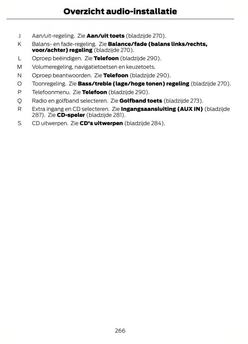 Ford Mondeo MKIV MK4 handleiding / page 269