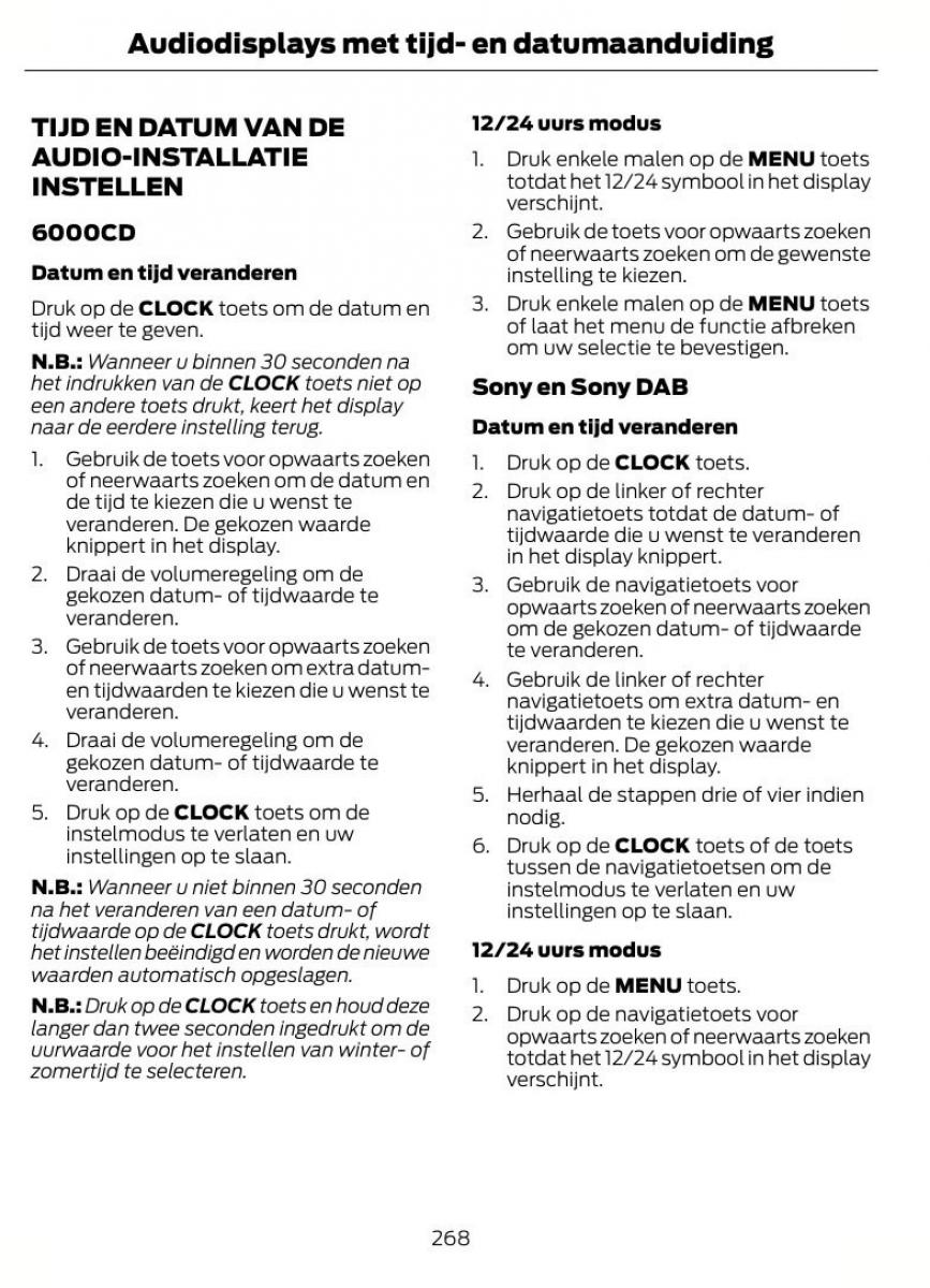 Ford Mondeo MKIV MK4 handleiding / page 271