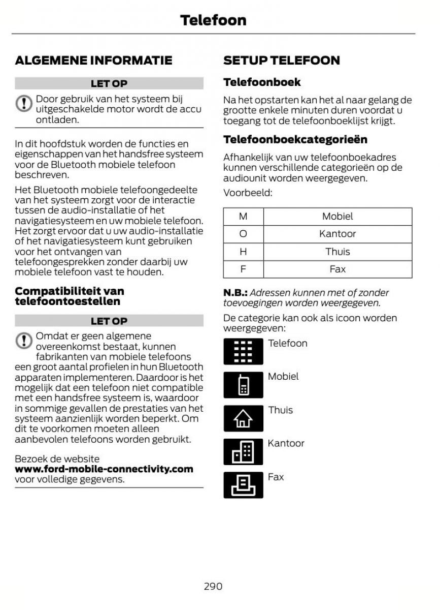 Ford Mondeo MKIV MK4 handleiding / page 293