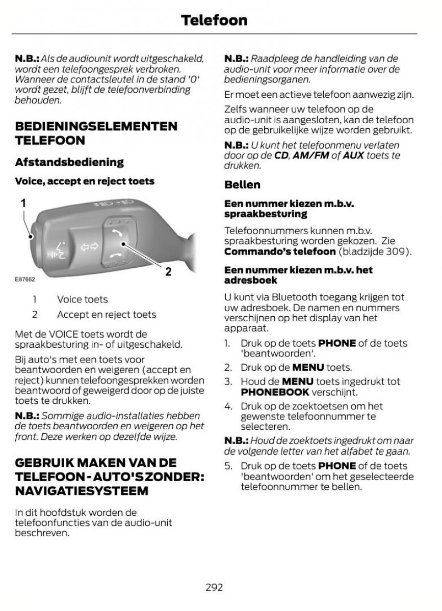 Ford Mondeo MKIV MK4 handleiding / page 295