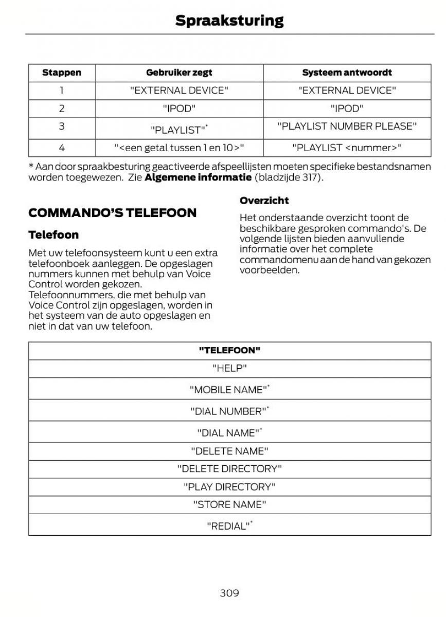 Ford Mondeo MKIV MK4 handleiding / page 312