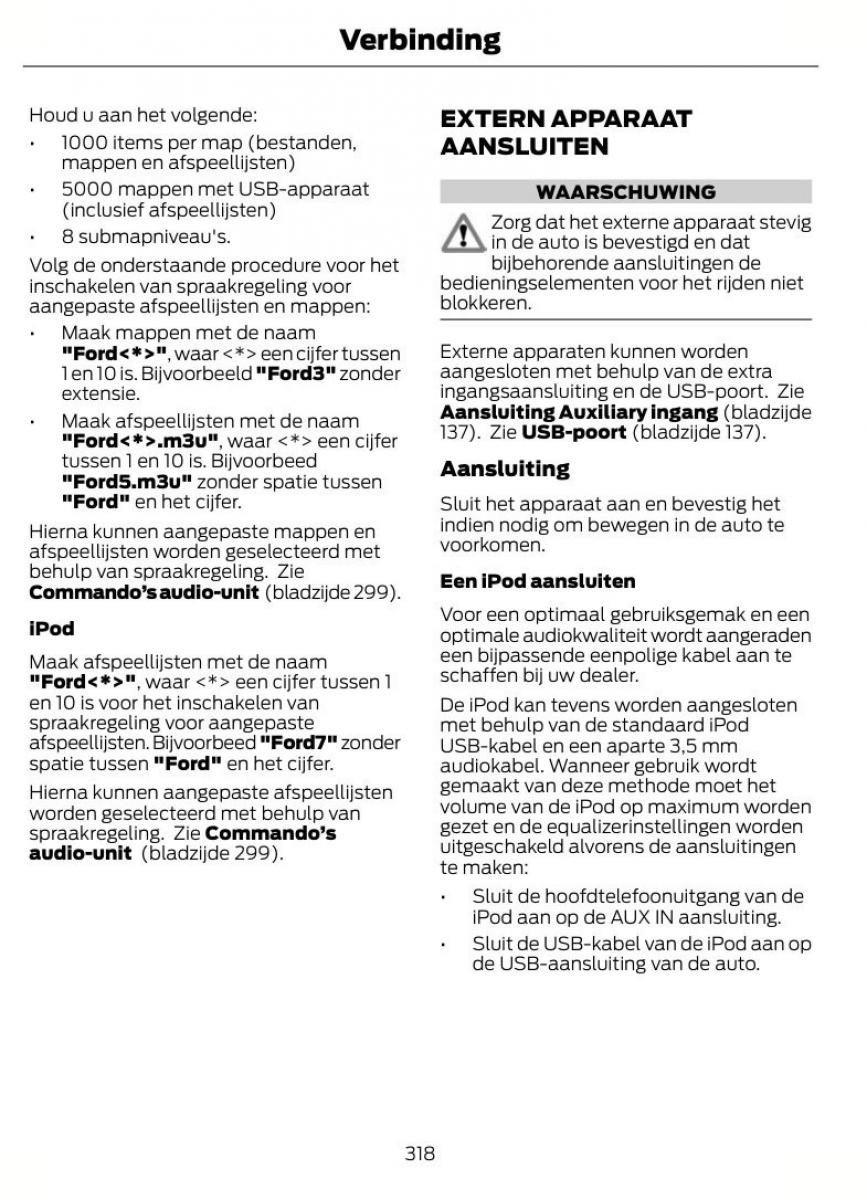 Ford Mondeo MKIV MK4 handleiding / page 321