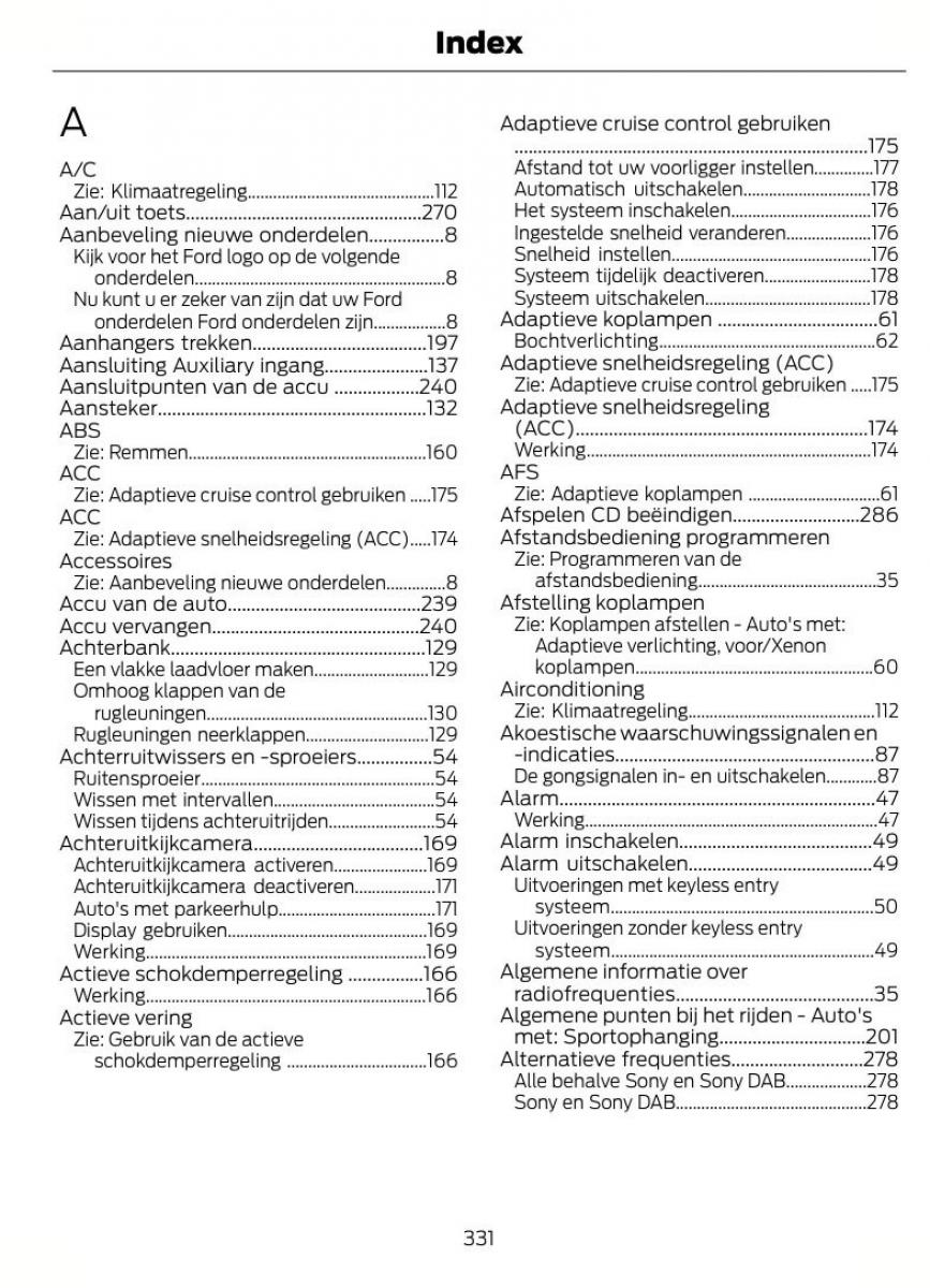 Ford Mondeo MKIV MK4 handleiding / page 334