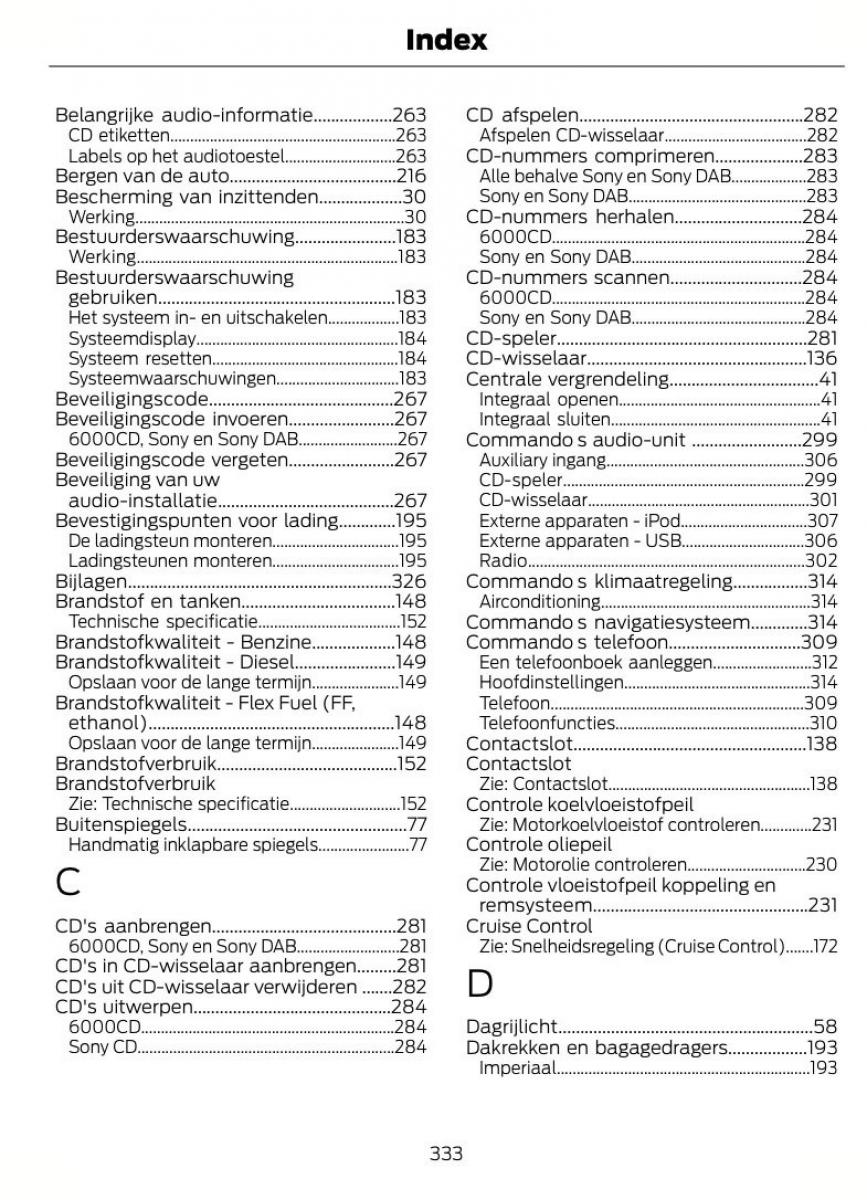 Ford Mondeo MKIV MK4 handleiding / page 336