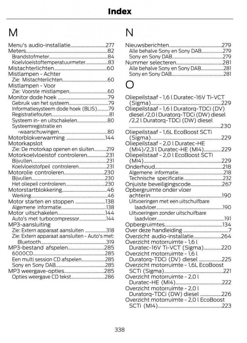 Ford Mondeo MKIV MK4 handleiding / page 341