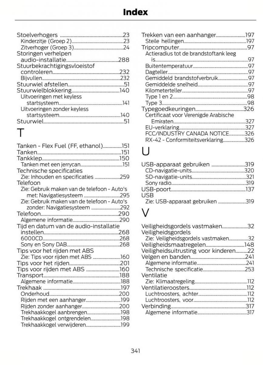 Ford Mondeo MKIV MK4 handleiding / page 344