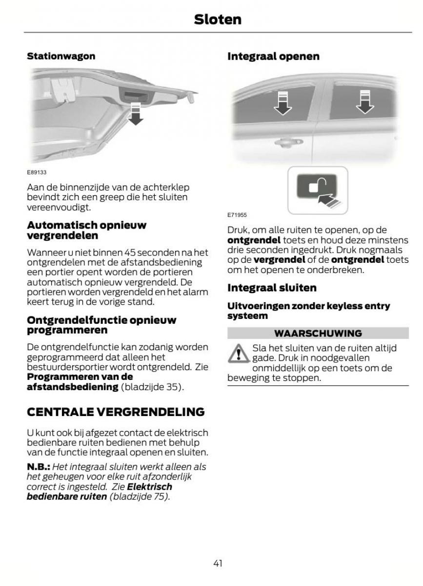 Ford Mondeo MKIV MK4 handleiding / page 44