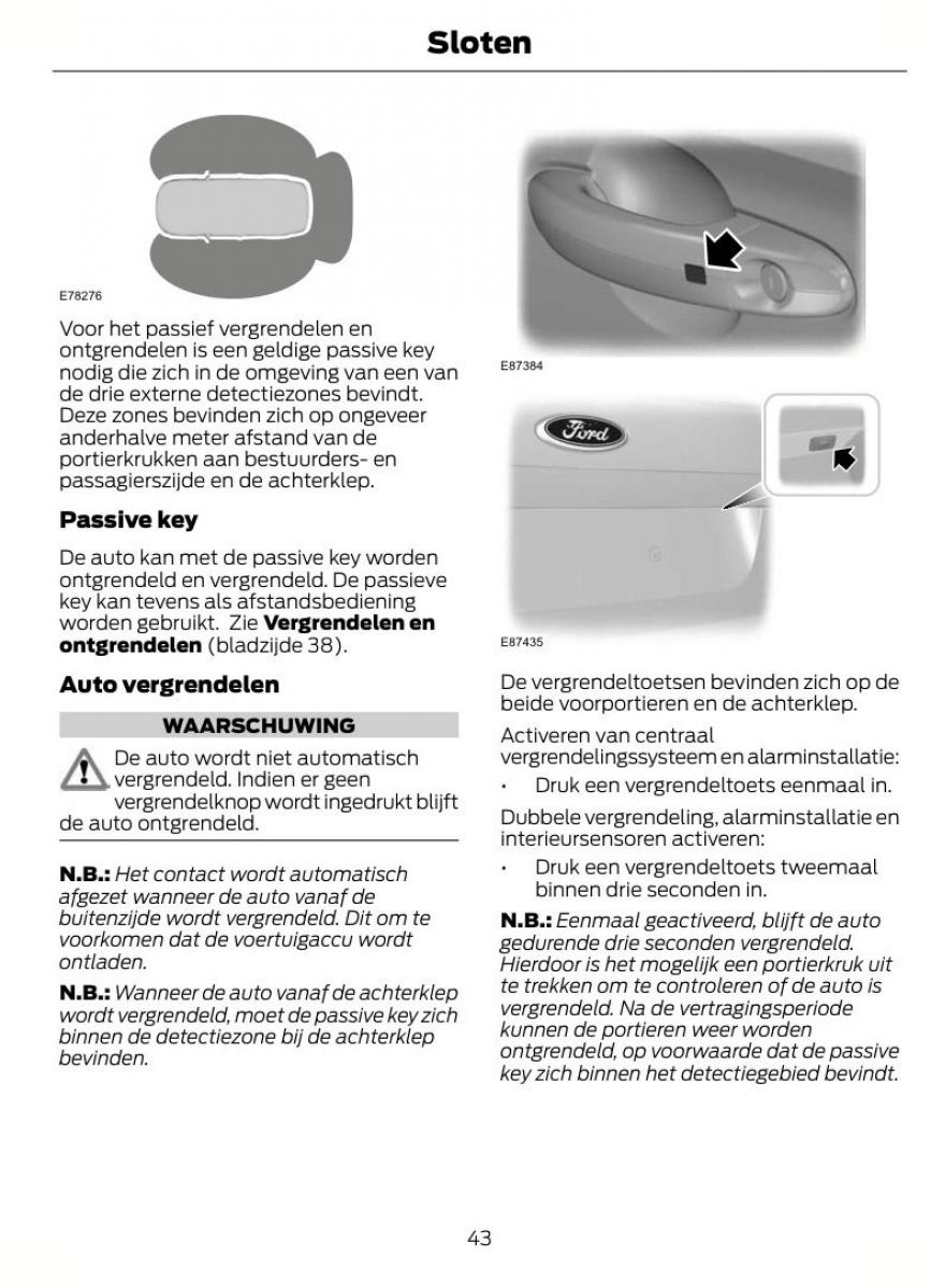 Ford Mondeo MKIV MK4 handleiding / page 46