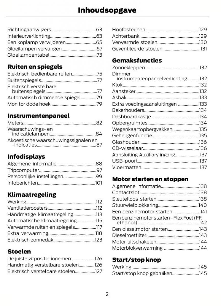 Ford Mondeo MKIV MK4 handleiding / page 5