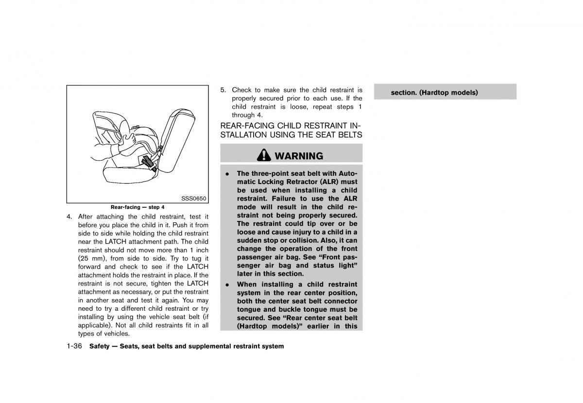 Nissan Murano Z51 owners manual / page 58