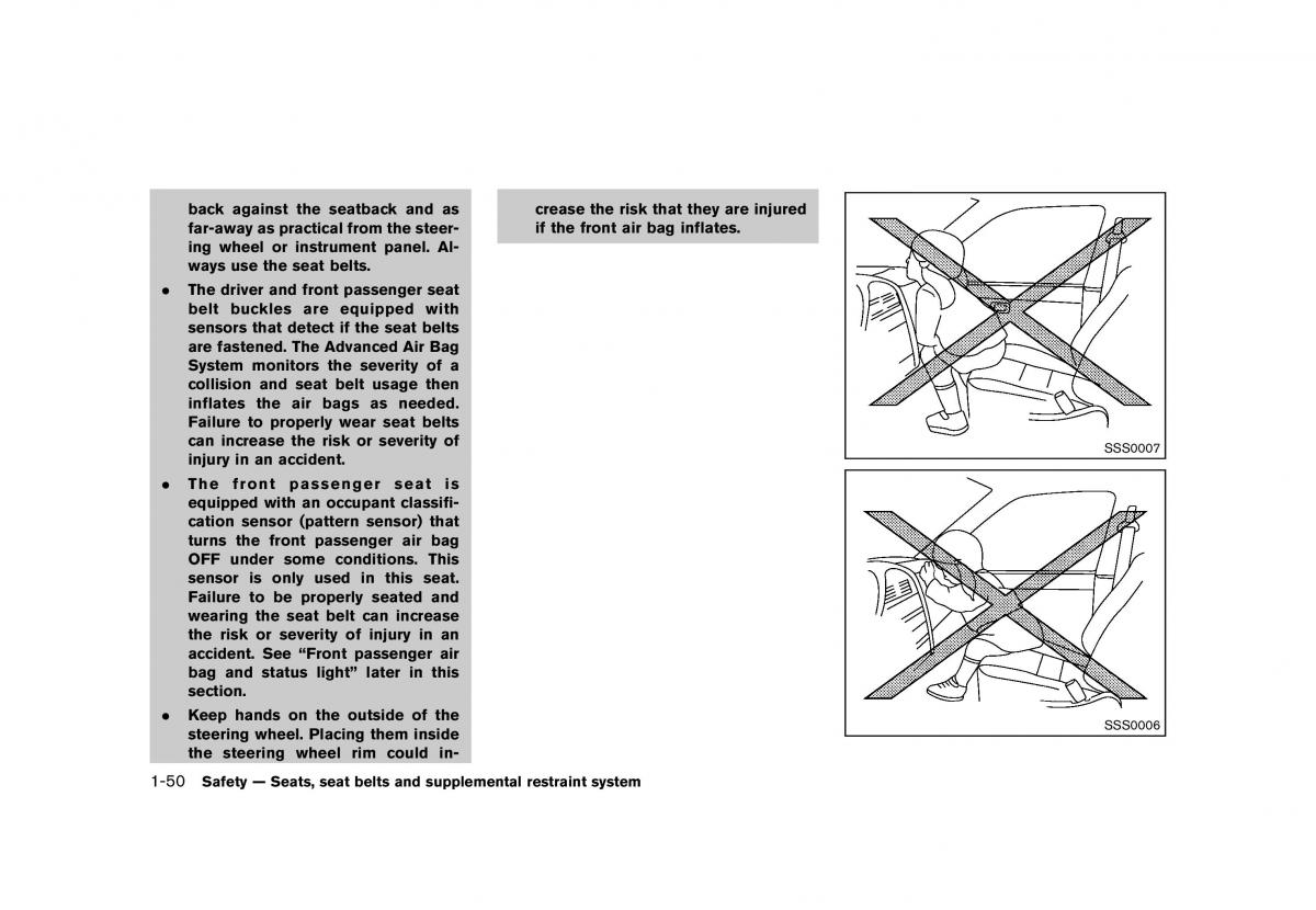 Nissan Murano Z51 owners manual / page 72