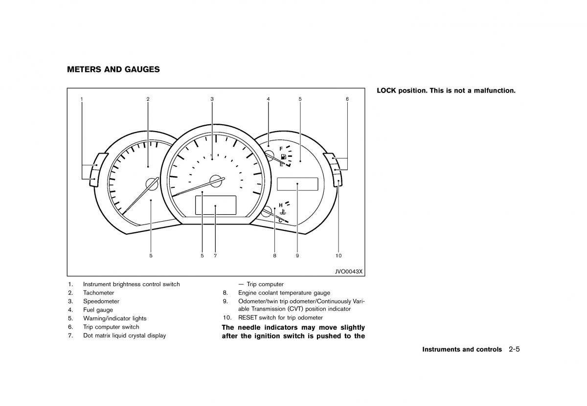 Nissan Murano Z51 owners manual / page 93