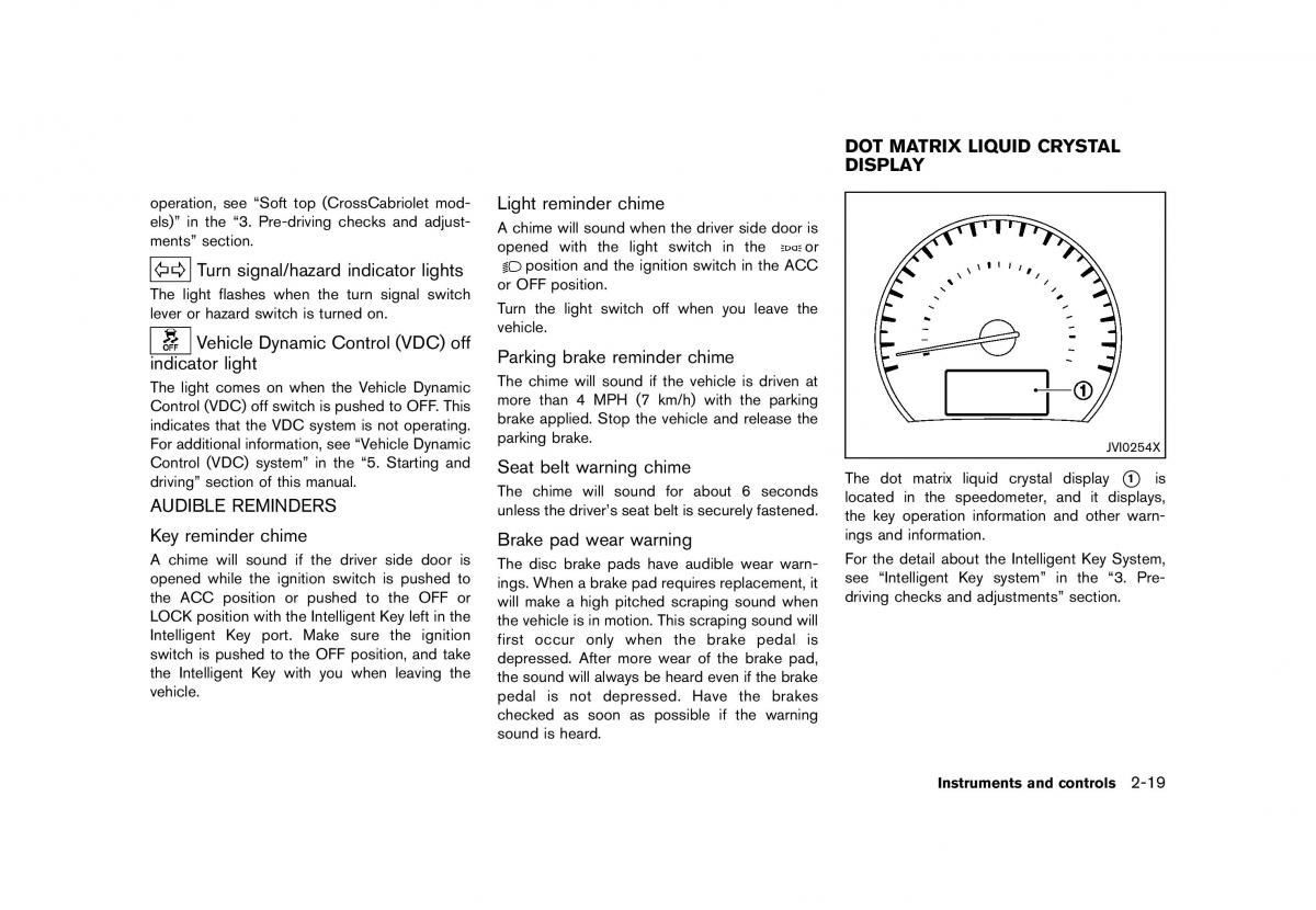 Nissan Murano Z51 owners manual / page 107