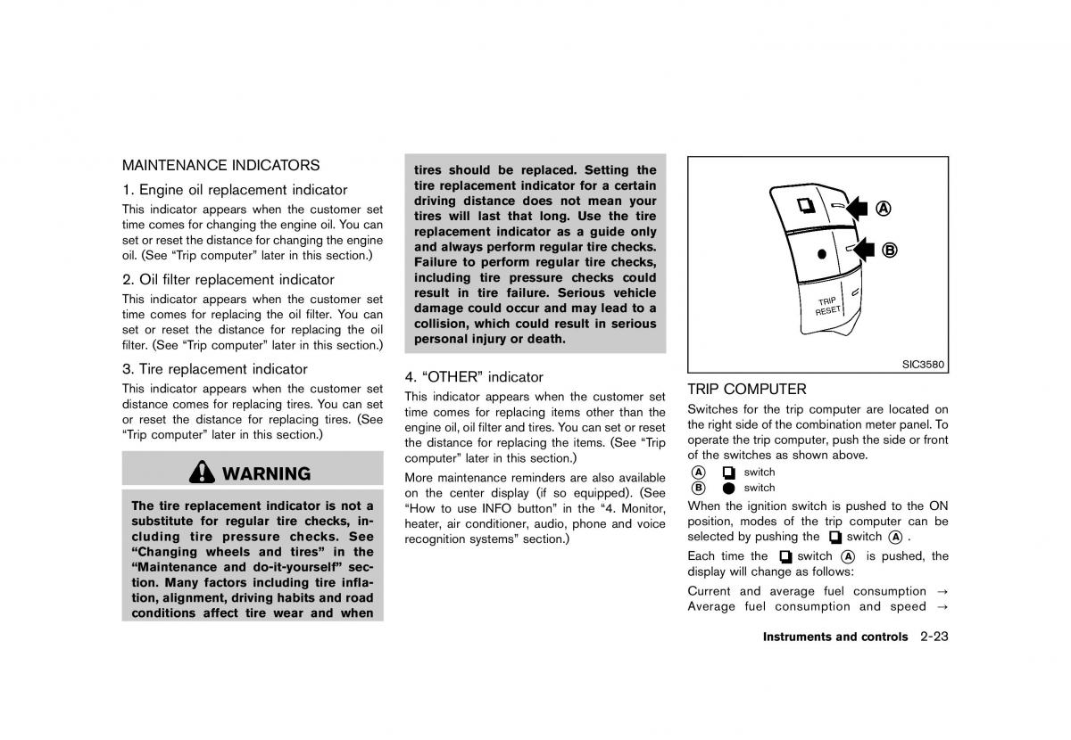 Nissan Murano Z51 owners manual / page 111