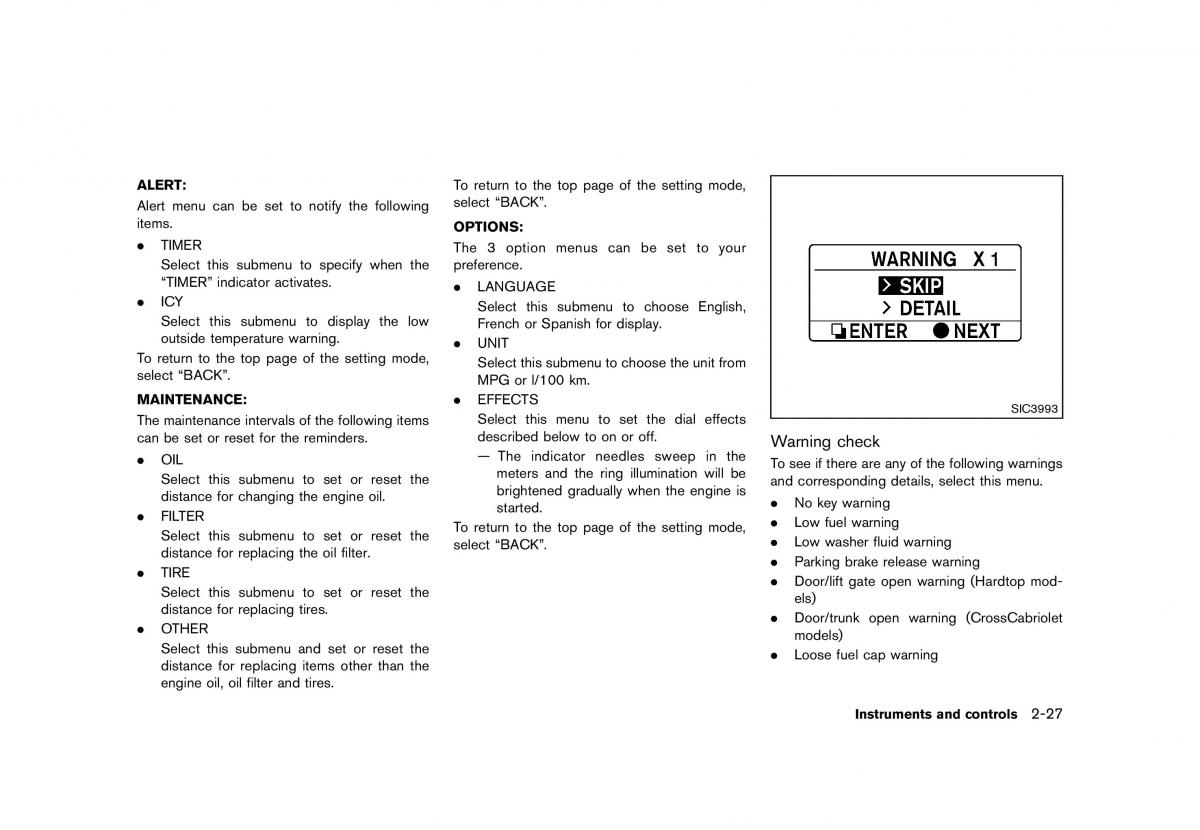 Nissan Murano Z51 owners manual / page 115