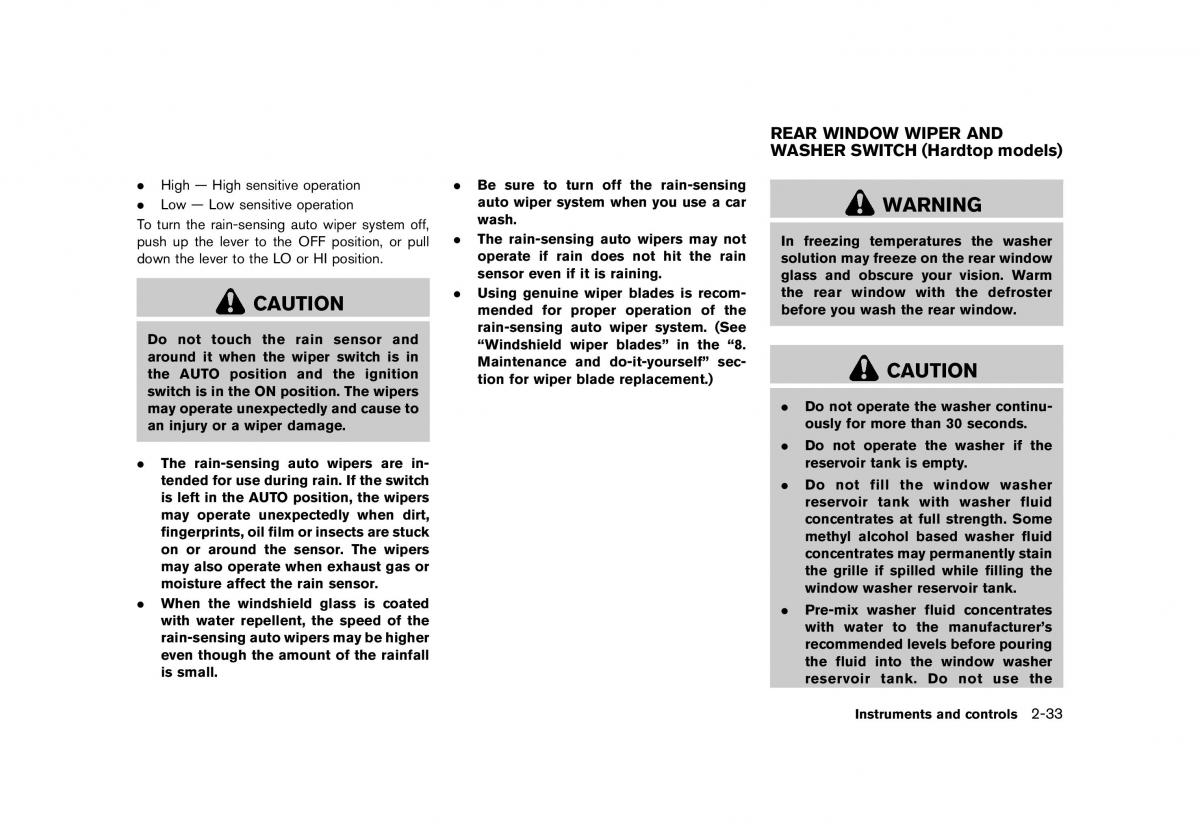 Nissan Murano Z51 owners manual / page 121