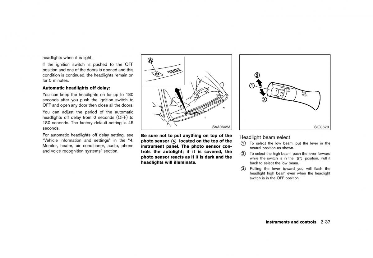 Nissan Murano Z51 owners manual / page 125