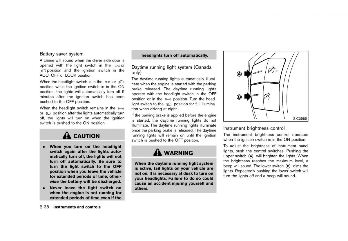 Nissan Murano Z51 owners manual / page 126