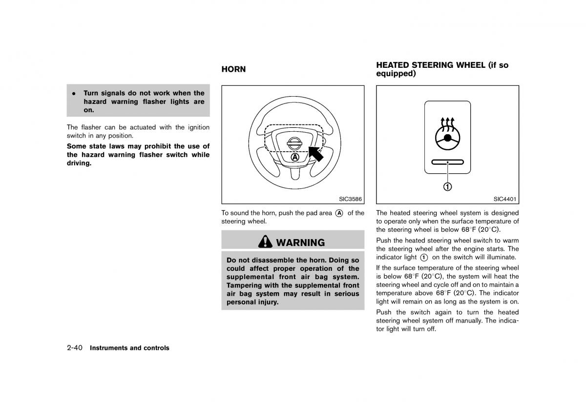 Nissan Murano Z51 owners manual / page 128