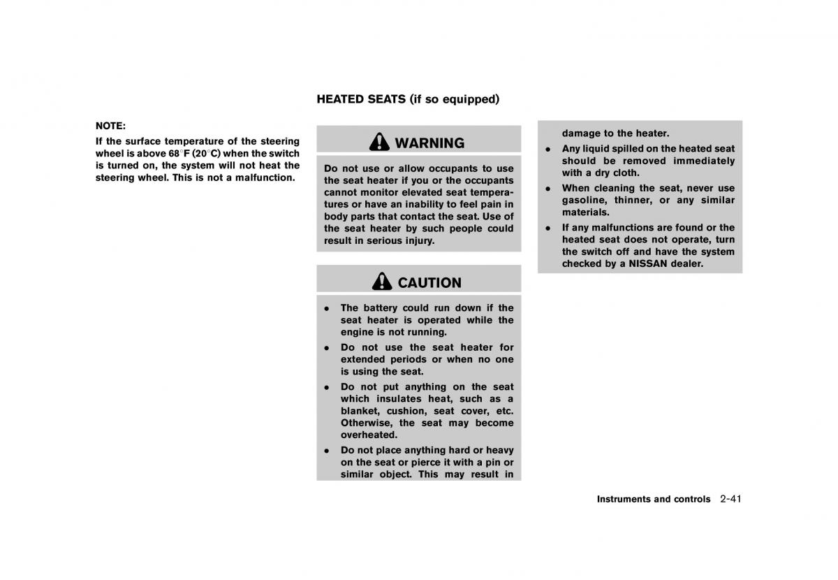 Nissan Murano Z51 owners manual / page 129