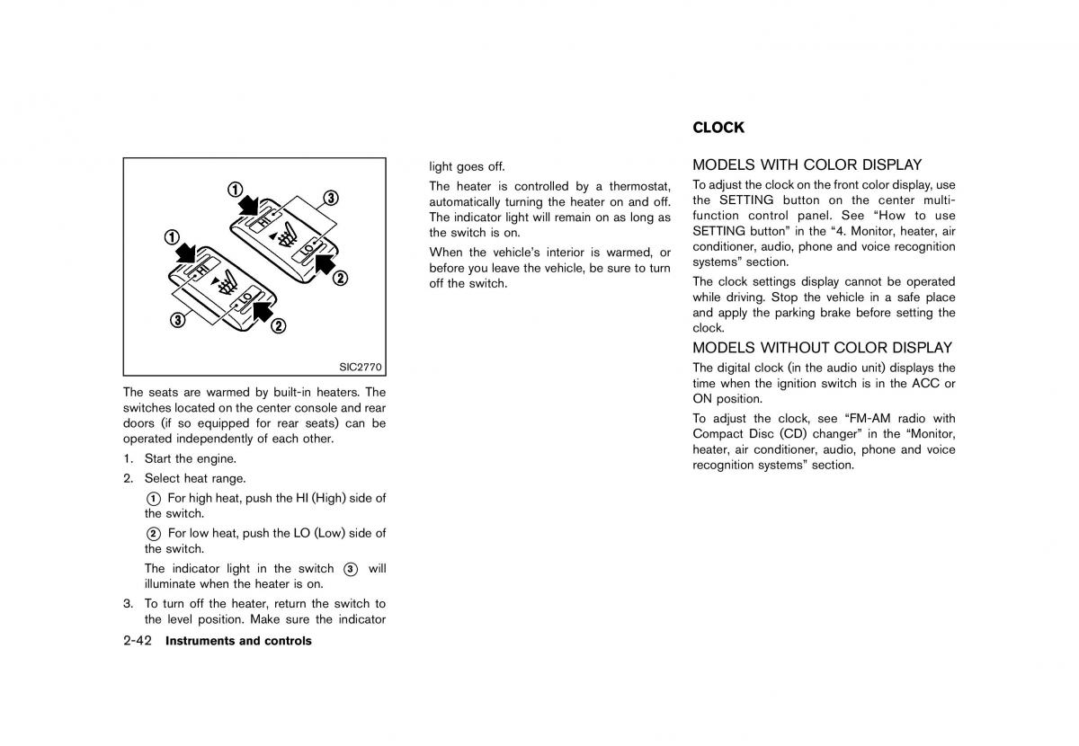 Nissan Murano Z51 owners manual / page 130