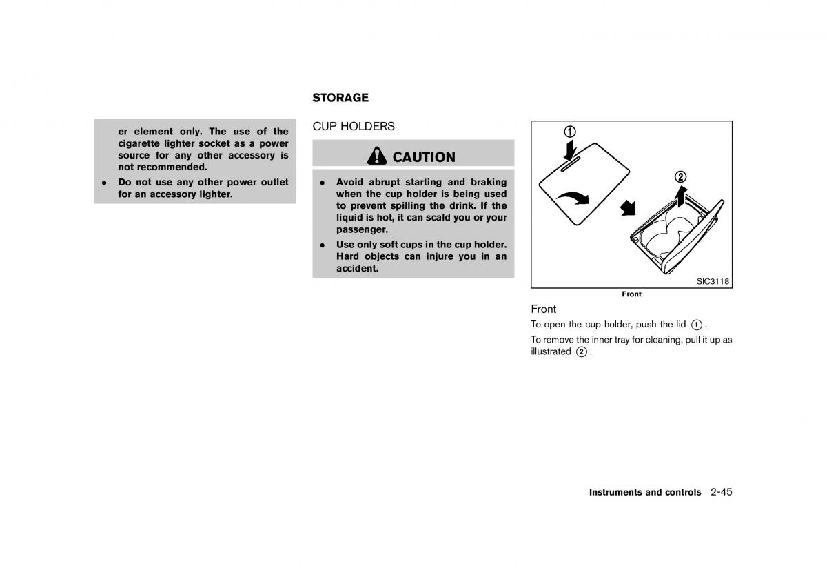 Nissan Murano Z51 owners manual / page 133