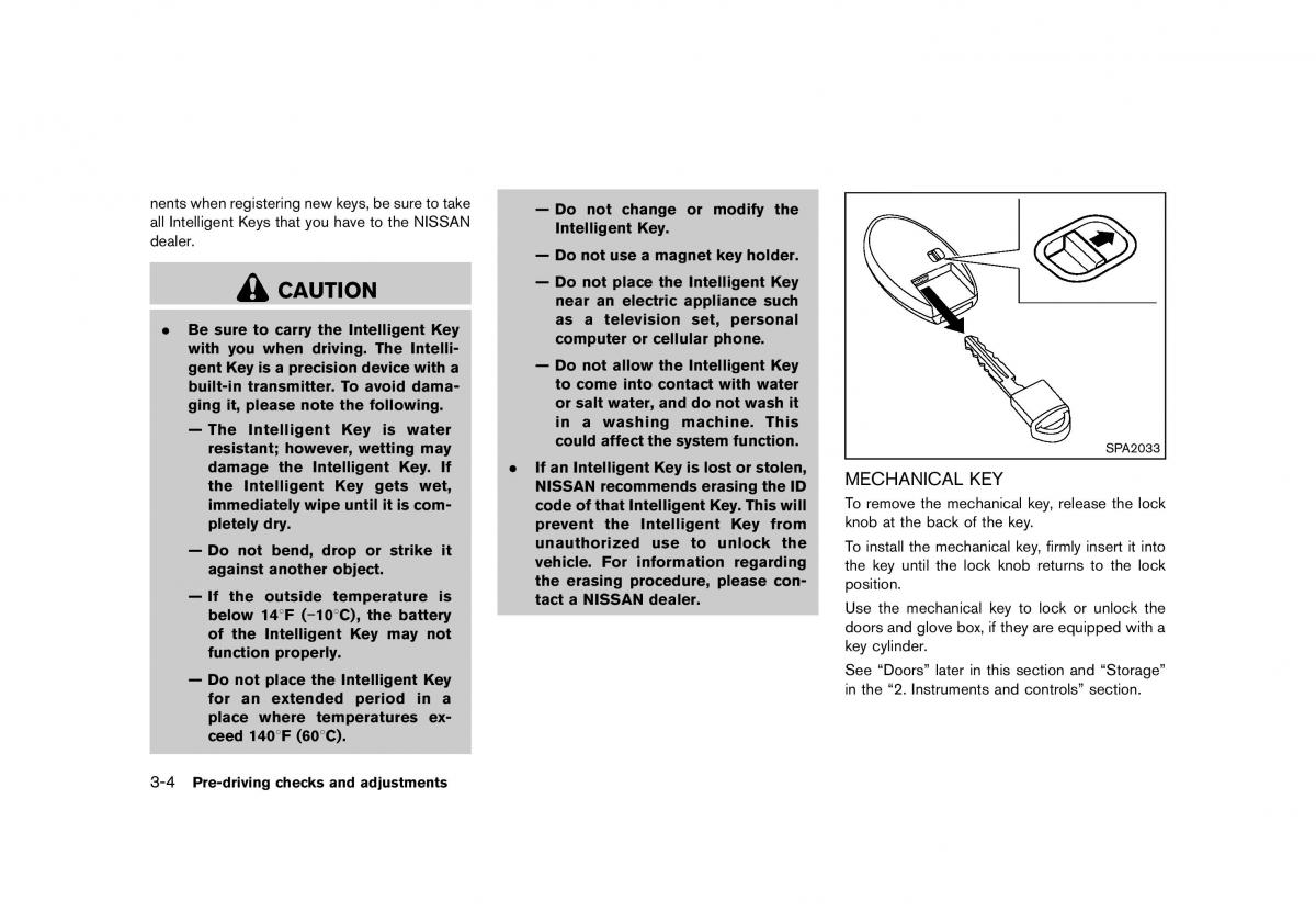 Nissan Murano Z51 owners manual / page 158