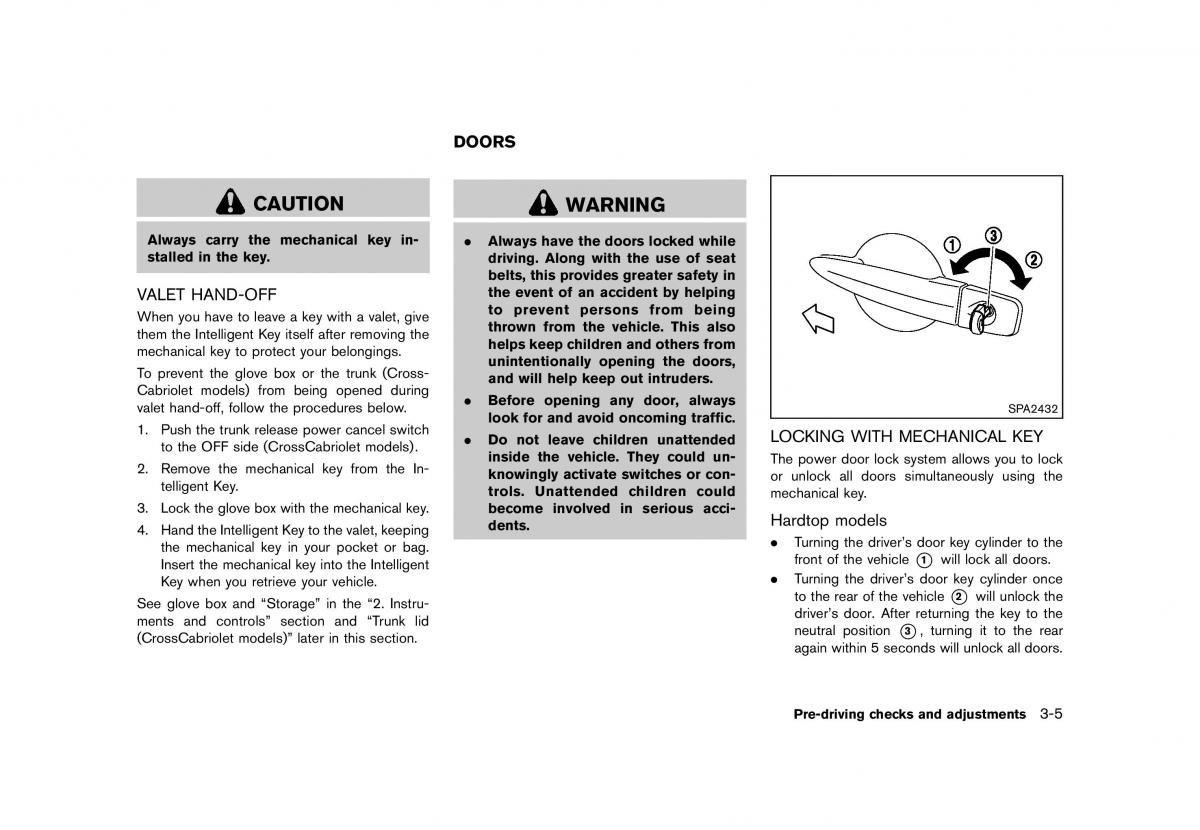 Nissan Murano Z51 owners manual / page 159