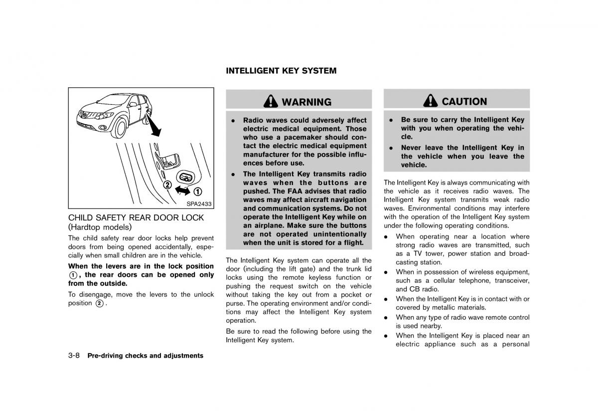 Nissan Murano Z51 owners manual / page 162