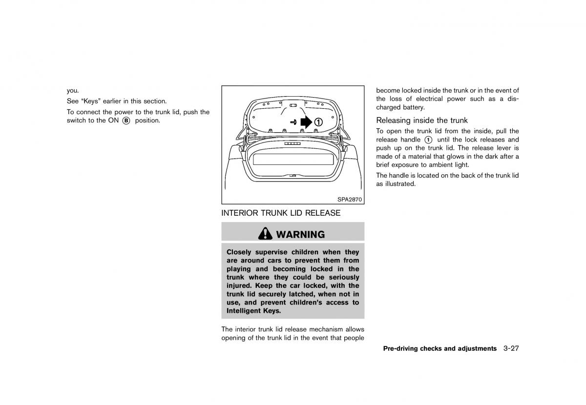 Nissan Murano Z51 owners manual / page 181