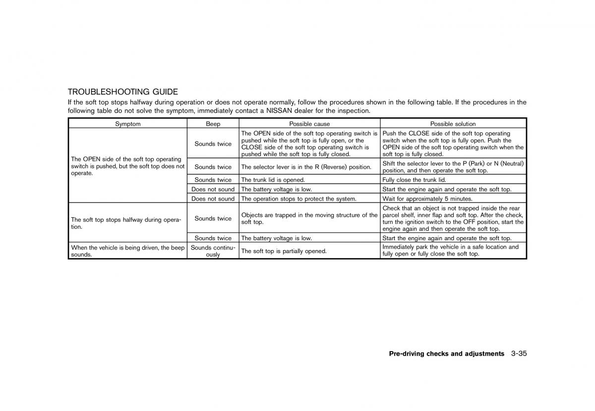 Nissan Murano Z51 owners manual / page 189