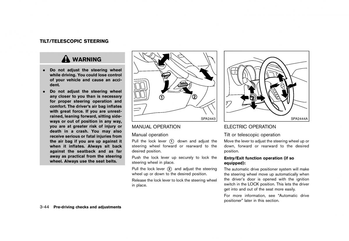 Nissan Murano Z51 owners manual / page 198