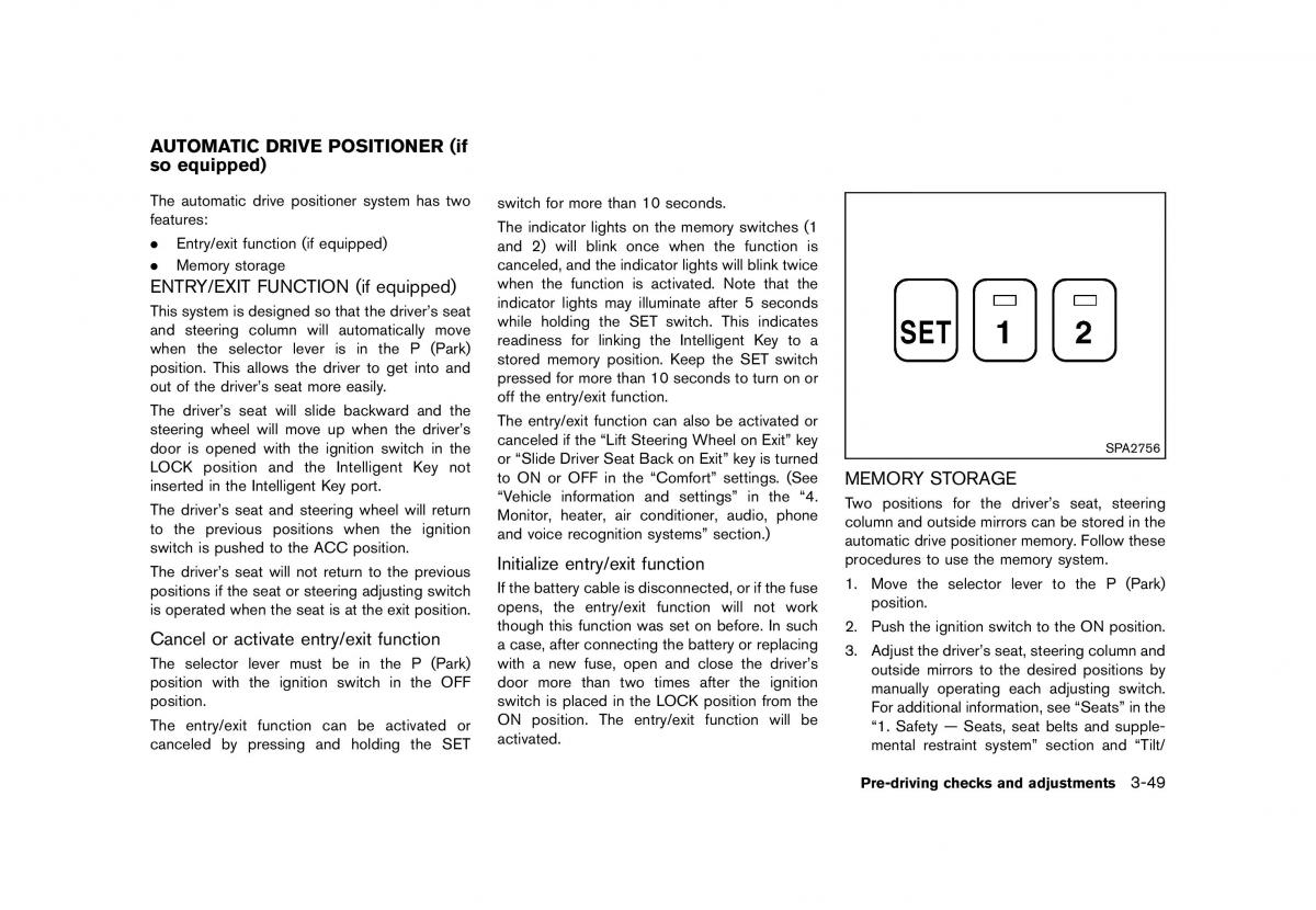 Nissan Murano Z51 owners manual / page 203