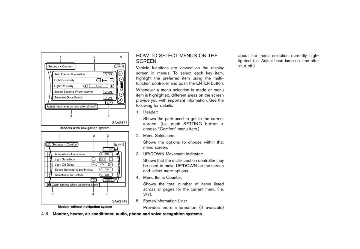 Nissan Murano Z51 owners manual / page 214