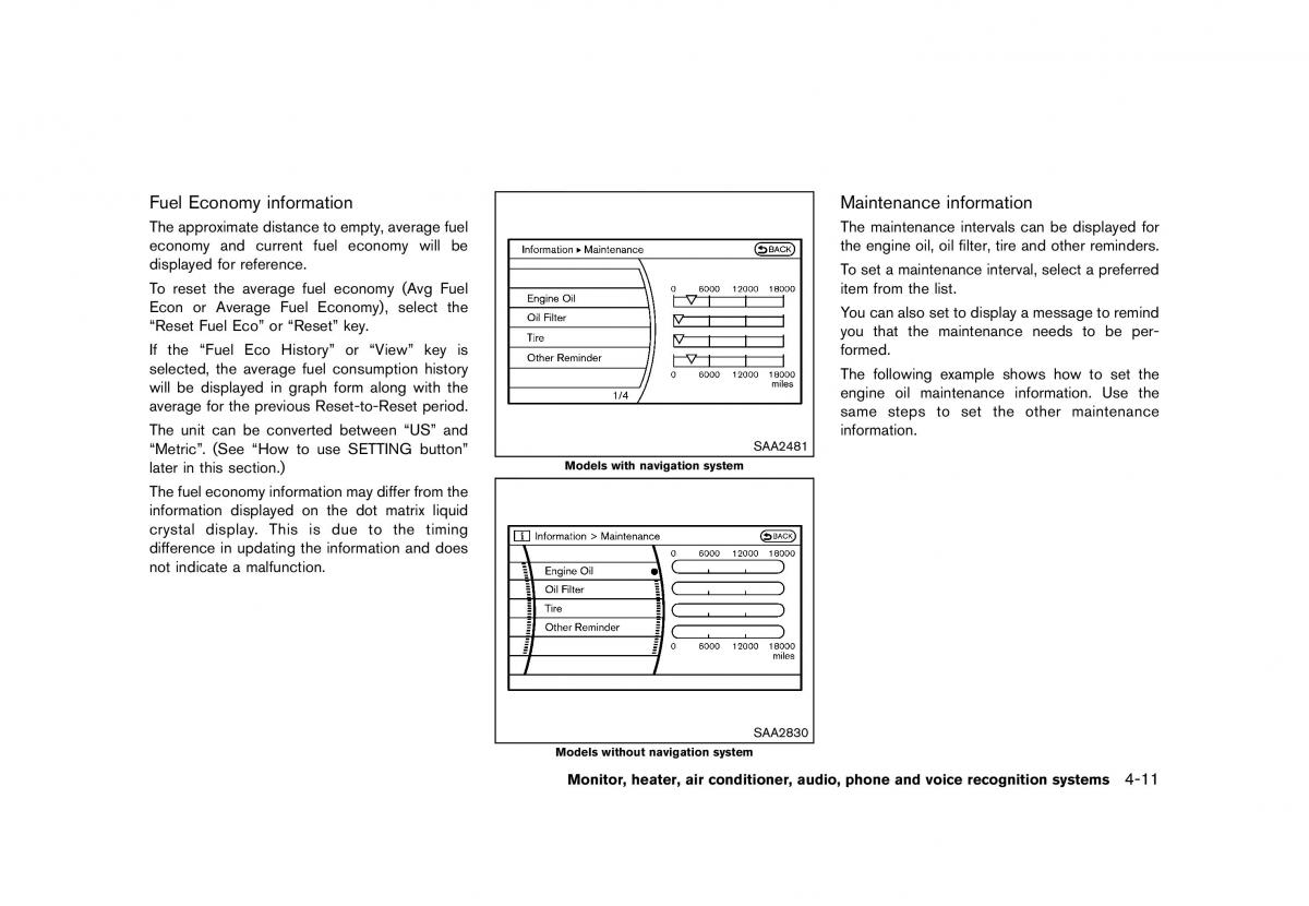 Nissan Murano Z51 owners manual / page 217