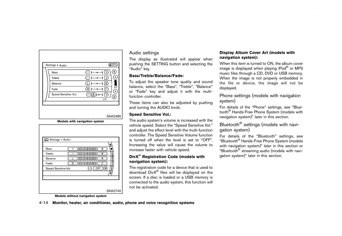 Nissan Murano Z51 owners manual / page 220