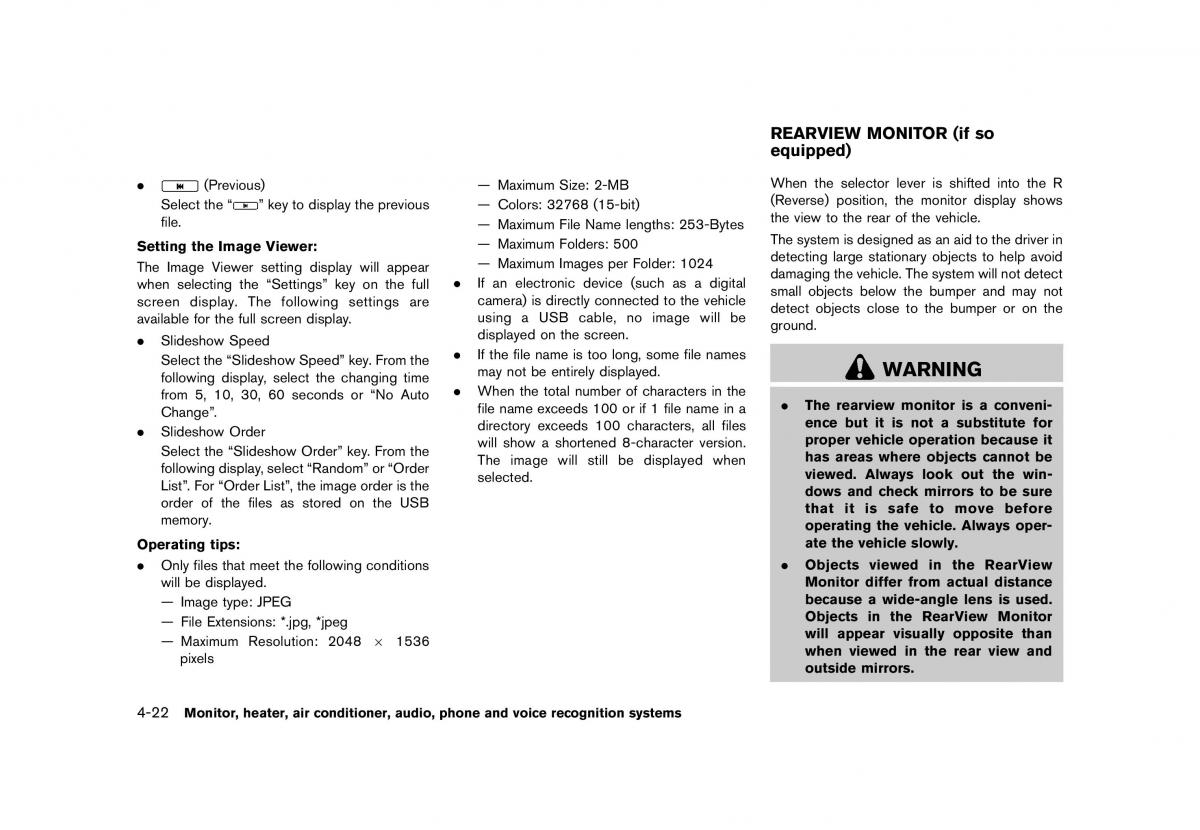 Nissan Murano Z51 owners manual / page 228