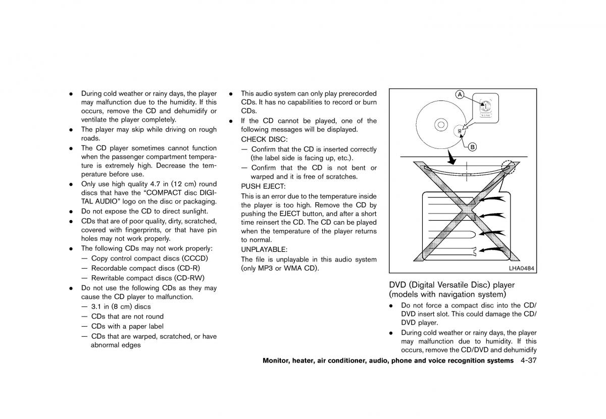 Nissan Murano Z51 owners manual / page 243