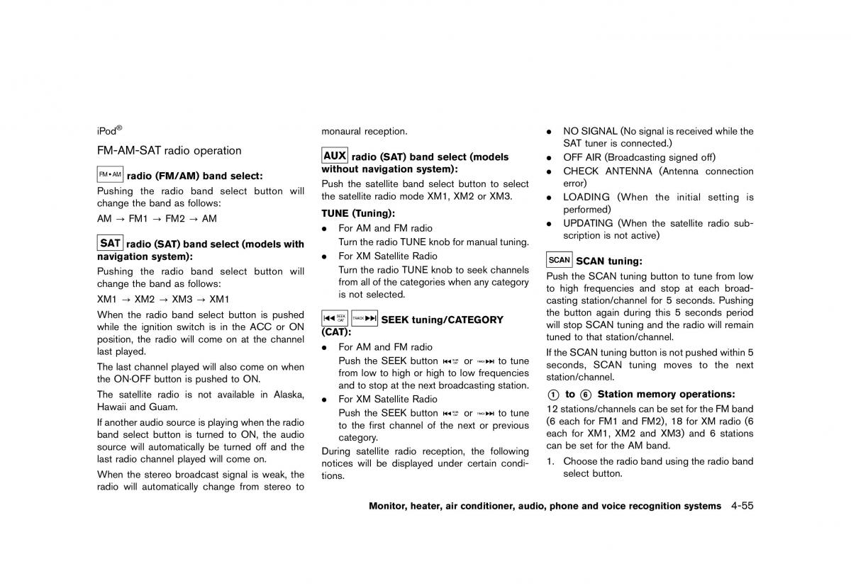 Nissan Murano Z51 owners manual / page 261