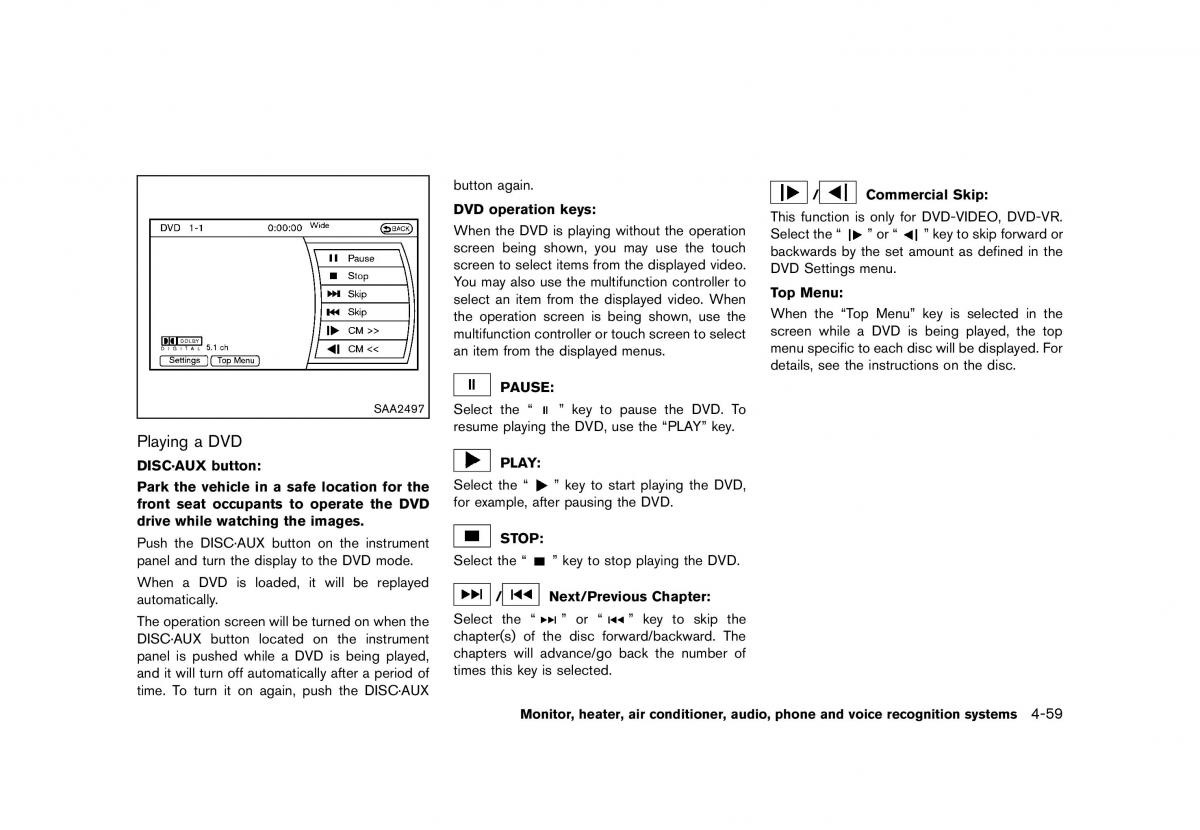 Nissan Murano Z51 owners manual / page 265