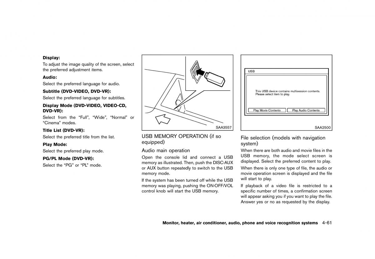 Nissan Murano Z51 owners manual / page 267