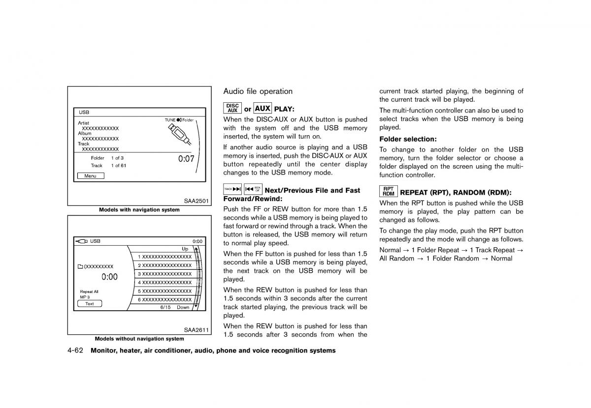 Nissan Murano Z51 owners manual / page 268